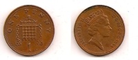 1 Penny – Grande Bretagne – 1988 – Elizabeth II – Bronze – Etat TTB – KM 935 - 1 Penny & 1 New Penny