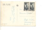 2445 1951 TRIESTE AMGFTT  ITALIA LAVORO £5x2 Cartolina Illustrata X Estero - Marcophilia