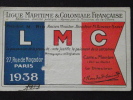 LIGUE MARITIME & COLONIALE FRANCAISE - Carte De Membre Sociétaire - 1938 - Other & Unclassified
