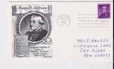 FDC Susan B. Anthony - Scott # 1051a - 1951-1960