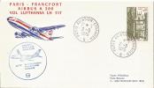 1ER VOL INAUGURAL PARIS FRANCFORT PAR AIRBUS A 300 02/05/1976 - Erst- U. Sonderflugbriefe