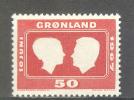 (SA0622) GREENLAND, 1967 (Wedding Of Crown Princess Margrethe). Mi # 67. MNH** Stamp - Ongebruikt