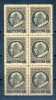 VATICAN - 1945 BLOCK OF 6 - V5476 - Gebruikt