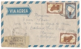 Lettre  Argentine 1949 Buenos Aires En Recommandée Pour ( Namur Belgique ) - Storia Postale