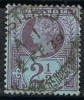 Sello 2 1/2 P Gran Bretaña 1887, Usado Registered, Yvert Num 95 º - Usados