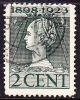 1923 Jubileumzegels 2 Cent Groen Tanding 11½ X 12 NVPH 121 G - Usati