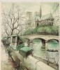 PARIS    Notre-Dame Abside (bouquinistes) - La Seine Et Ses Bords