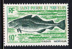 St Pierre Et Miquelon 1972 MNH Sc 422 10fr Codfish - Ungebraucht