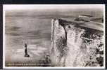 RB 849 - 1949 Real Photo Postcard - Beachy Head Lighthouse Eastbourne Sussex - "Fly By British Airline" Aviation Slogan - Eastbourne