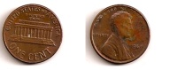 1 Cent – Lincoln – Etats-Unis – 1969 D – Mémorial – Cuivre – Etat TB – KM 201 - 1959-…: Lincoln, Memorial Reverse