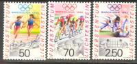 Liechtenstein Olympic Games Barcelona 1992 Set Of 3 MNH** 3.50 SFr. - Zomer 1992: Barcelona