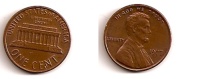 1 Cent – Lincoln – Etats-Unis – 1977 – Mémorial – Cuivre – Etat TB – KM 201 - 1959-…: Lincoln, Memorial Reverse