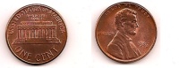 1 Cent – Lincoln – Etats-Unis – 1987 – Mémorial – Cuivre Zinc – Etat TTB – KM 201b - 1959-…: Lincoln, Memorial Reverse