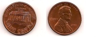 1 Cent – Lincoln – Etats-Unis – 1991 – Mémorial – Cuivre Zinc – Etat TTB – KM 201b - 1959-…: Lincoln, Memorial Reverse