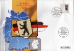 TK O 393/92 Wappen Hauptstadt Berlin ** 25€ Auf Brief Deutschland With Stamp # 1588 Tele-card Wap Cover Of Germany - O-Series : Séries Client