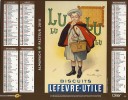 Calendrier Affiches Publicité Chocolat Menier, Biscuits LU, Lefevre Utile, Enfants, Fillette, La Poste 2010 - Grand Format : 2001-...