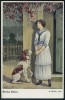 Stilles Gebet. A. Mailick - Woman And Dog. - Mailick, Alfred