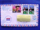 Cover Sent From USA To Lithuania On 1995, Elvis Presley, Sport, Olympics 1980 Decathlon, Javelin, Athletics, - Lettres & Documents