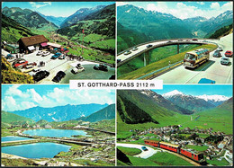 SUISSE CARTE POSTALE . DU :  30. 6 .1974. GOTTARDO . MEYRIN   . (ST.GOTTHARD-PASS ,Alt 2112m) - Meyrin