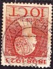 1923 Jubileumzegels 10 Cent Oranje  Lijntanding 11½ X 12½ NVPH 124 H - Gebruikt