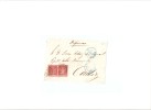 Frontal Carta Matasello  Azul - ...-1850 Prephilately