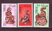 SOMALIA REPUBBLICA 1968  ARTE SOMALA 3 Valori Completa MNH** - Somalie (1960-...)