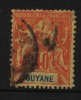 Guyane N° 39 Oblitéré Cote Y&T 18,00  €uro  Au Quart De Cote - Other & Unclassified