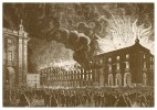 PORTUGAL - LISBOA - BANCOS- Incêndio Paço Municipal E Banco De Portugal (1863) Carte Postale - Sapeurs-Pompiers