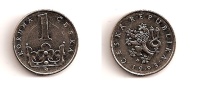 1 Koruna – République Tchèque – 1993 – Nickel Acier – Etat SUP – KM 7 - Czech Republic