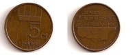 5 Cents – Pays-Bas – 1989 – Reine Béatrix – Bronze – Etat TTB – KM 202 - 1980-2001 : Beatrix