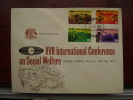 K.U.T. 1974  17th.International Conference On SOCIAL WELFARE - 4 VALUES Set To 2/50 On OFFICIAL FDC.. - Kenya, Ouganda & Tanzanie