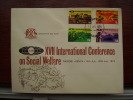 K.U.T. 1974  17th.International Conference On SOCIAL WELFARE - 4 VALUES Set To 2/50 On OFFICIAL FDC.. - Kenya, Uganda & Tanzania