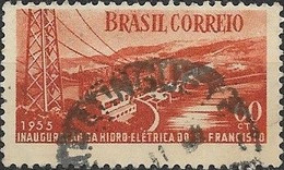 BRAZIL 1955 Inauguration Of Sao Francisco Hydro-electric Station - 60c - San Francisco Power Station FU - Oblitérés