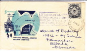 1954  Antarctic Commemorative Stamp First Day Of Use At Macquarie Is. Royal Cachet Some Bends - FDC