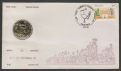 India 1994 Elephant Procession  Space Cancellation Elephanten Elephanti Special Cover  # 34541  Indien Inde - Elefanten