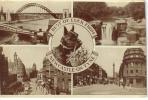 CPSM NEWCASTLE UPON TYNE (Angleterre-Northumberland) - 5 Vues - Newcastle-upon-Tyne