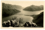 Monte San Salvatore_2, Vista Verso Melide,Luganersee, Boote, Ca. 1930 - Melide