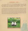 Folder 2009 Cute Animal Stamp S/s – Giant Panda Fauna Bear Bamboo WWF - Ours