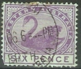WESTERN AUSTRALIA - 1901 SWAN 6d VIOLET USED ON PAPER - Used Stamps