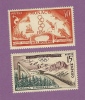 MONACO TIMBRE N° 442 ET 443 NEUF AVEC CHARNIERE JEUX OLYMPIQUES DE CORTINA D AMPEZZO ET MELBOURNE - Neufs