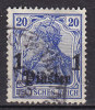 German Office Turkish Empire 1905 Mi. 38     1 Pia Auf 20 Pf Germania Deutsches Reich Overprinted Wmk. - Turkey (offices)