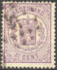 Netherlands #22 Used 2-1/2c Violet Coat Of Arms From 1870 - Gebruikt