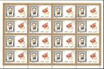 Fujeira 1971 Mi# 654-661 A Used - 8 Sheets Of 16 (4 X 4) - Flowers And Fishes - Fujeira