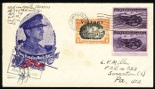 1945 USA Cover Feldpost, Fieldpost, Military. APO 7-BP Philippines. Gen.Douglas Mac Arthur. Overprint Stamp.  (Q10194) - Poststempel