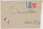 1941 Bohemia & Moravia Registered Cover, Letter. Uvaly 12.VII.41. (D03087) - Briefe U. Dokumente