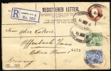 1911 England Registered Cover With Perfins BE. Sent From London To Germany. Hatton Garden B.O.E.C. (Zd01012) - Perfins