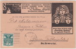 1921 Czechoslovakia, Germany Postal Card Sent From Brno To Bern. (Zb05007) - Lettres & Documents