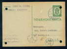 PS9064 / 1942 Pazardzhik Pasardschik Pazardjik To SOFIA POSTMAN 36/II Stationery Ganzsachen Bulgaria Bulgarie Bulgarien - Storia Postale