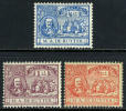 Netherlands #87-89 Mint Hinged DeRuyter Set From 1907 - Unused Stamps