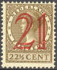 Netherlands #194 Mint Hinged 21c On 22-1/2c From 1929 - Nuovi